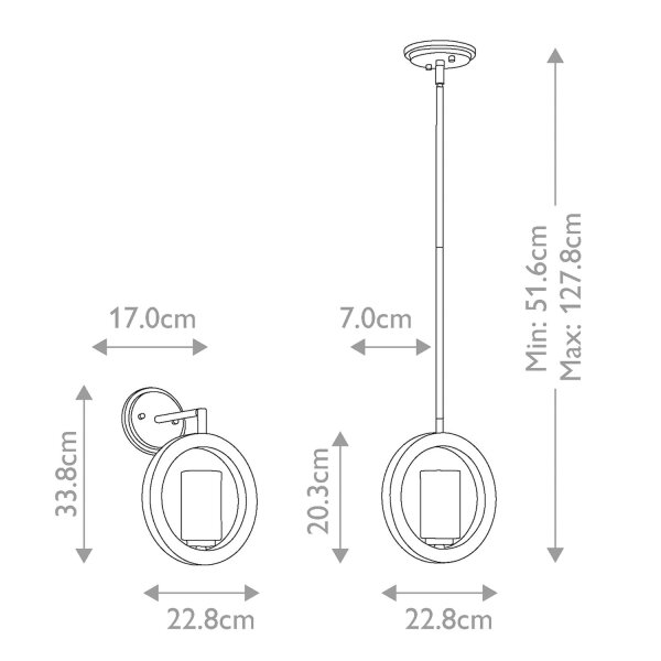 Hängeleuchte Metall Glas H: max. 127,8 cm E14 rund