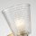 Wandfackel Bad Metall Glas H: 26 cm IP44 in Messing
