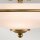 Jugendstil Lampe Decke Glas in Messing antik Weiß Ø 42,2 cm