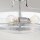 Deckenlampe Metall Glas D: 36,6 cm Chrom 3x E27 Jugendstil