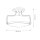 Deckenlampe Metall Glas D: 36,6 cm Chrom 3x E27 Jugendstil