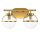 Badlampe Spiegel Metall Glas B: 38,1 cm IP44 in Messing Antik