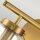 Badlampe Spiegel Metall Glas B: 38,1 cm IP44 in Messing Antik