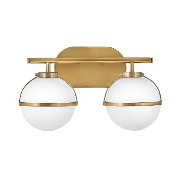Wandleuchte Badezimmer Kugelschirm IP44 38,1 cm breit 2x E14