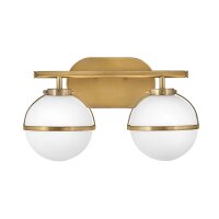 Wandleuchte Badezimmer Kugelschirm IP44 38,1 cm breit 2x E14