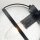 Badezimmerlampe Schwarz Metall Glas 60,6 cm breit IP44 Wand