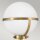 Badleuchte Wand Metall Glas IP44 H: 40,3 cm Kugel Schirm