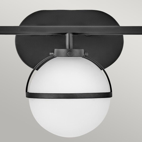 Badezimmerlampe Wand IP44 60,6 cm breit Metall Glas E14