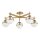 Badezimmerlampe Decke Glas Metall E14 IP44 81,3 cm breit