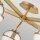 Badezimmerlampe Decke Glas Metall E14 IP44 81,3 cm breit