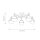 Badezimmerlampe Decke Glas Metall E14 IP44 81,3 cm breit