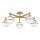 Deckenleuchte Badezimmer IP44 81,3 cm breit Messing Antik Weiß
