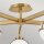 Deckenleuchte Badezimmer IP44 81,3 cm breit Messing Antik Weiß