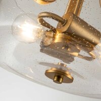 Deckenlampe Glas Schirm Ø 31,3 cm in Messing...