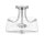 Deckenlampe Jugendstil rund Ø 31,3 cm Nickel Metall Regenglas