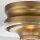 Deckenlampe klein Metall Glas Ø 22,9 cm in Messing brüniert