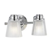 Wandlampe Spiegel LED G9 IP44 B: 34,5 cm Metall Glas in...