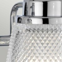 Wandlampe Spiegel LED G9 IP44 B: 34,5 cm Metall Glas in...