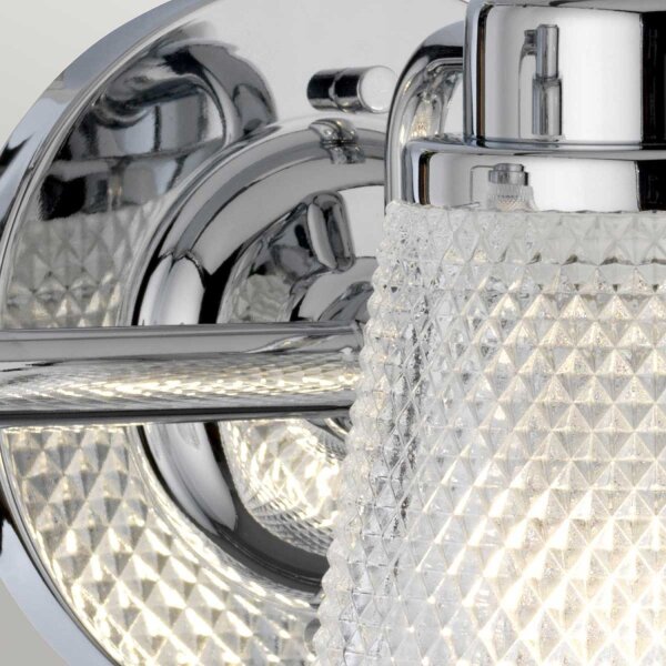 Badezimmerleuchte Wand IP44 54,5 cm breit mit 3x G9 LED
