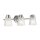 Badezimmerleuchte Wand IP44 54,5 cm breit mit 3x G9 LED