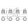 Badezimmerlampe LED G9 IP44 3000 K L: 81,8 cm Chrom VARDA