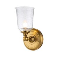 Badlampe Wand LED G9 IP44 warmweiß 3000 K Glas Metall