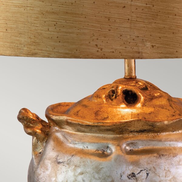 Tischlampe E27 Silber Antik Gold 61 cm hoch Klassisch