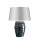 Tischleuchte JAMAL Blau Grau H:59cm &Oslash;43cm Lampe