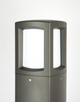 Kleine Wegeleuchte Dunkelgrau Aluminium E27 IP65 100 cm