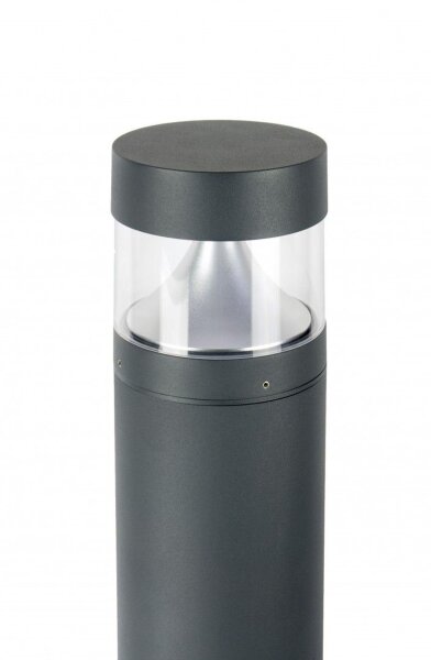 LED Pollerleuchte Aluminium in Dunkelgrau IP65 98 cm