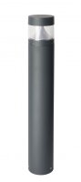 LED Pollerleuchte Aluminium in Dunkelgrau IP65 98 cm