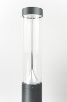 Dunkelgraue LED Wegeleuchte Aluminium IP65 3000 cm XXL