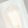 Kleine Wandlampe Metall Regenglas 27,1 cm hoch in Messing