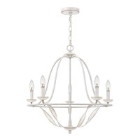 Kronleuchter Rustikal Shabby Weiß Ø 63,6 cm...