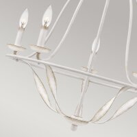 Kronleuchter Rustikal Shabby Weiß Ø 63,6 cm...