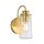 Badlampe Metall Glas E27 IP44 24,4 cm hoch SAIDA