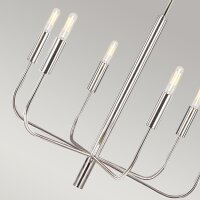 Kronleuchter Metall E14 61 cm breit höhenverstellbar