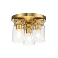 Deckenlampe Metall Glas B: 28,2 cm in Messing...