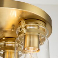 Deckenlampe Metall Glas B: 28,2 cm in Messing...
