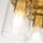 Deckenlampe Metall Glas B: 28,2 cm in Messing gebürstet E27