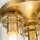 Deckenlampe Metall Glas B: 28,2 cm in Messing gebürstet E27