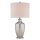 Tischleuchte SASAR Creme Silber H:75cm Ø38cm Lampe