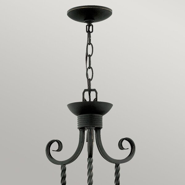 Kronleuchter Rustikal Glas Metall B: 63,5 cm H: max. 230 cm