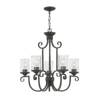 Kronleuchter Rustikal Glas Metall B: 63,5 cm H: max. 230 cm