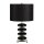 Tischlampe LAZI Schwarz Porzellan H:60cm Lampe
