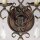 Wandlampe Metall Kristall 2x E14 H: 29,8 cm in Bronze Antik