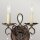 Wandlampe Metall Kristall 2x E14 H: 29,8 cm in Bronze Antik