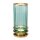 Tischlampe Metall Glas 36,4 cm hoch mit GX53 LED 3000 K