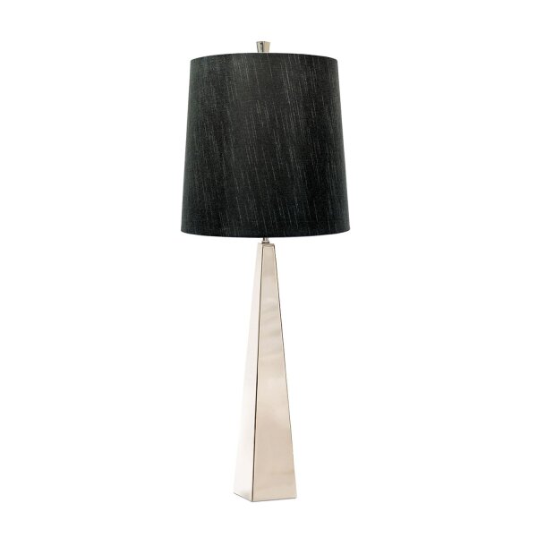 Tischleuchte groß 79 cm hoch E27 Modern Metall Stoff