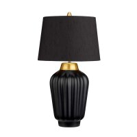Nachttischlampe Keramik Stoff 56,2 cm hoch E27